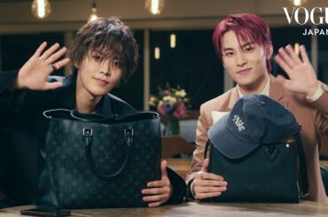 NCT 127 中本悠太とJO1 川西拓実がバッグの中身を披露。二人のかけ合いに注目！ | In The Bag | VOGUE JAPAN